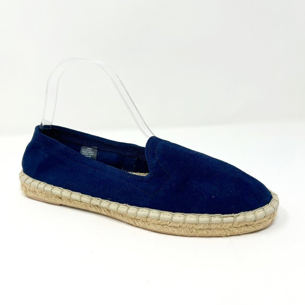 Gap Loafer Women's Size 8 Pangea Blue Slip-In Flat Suede Espadrille